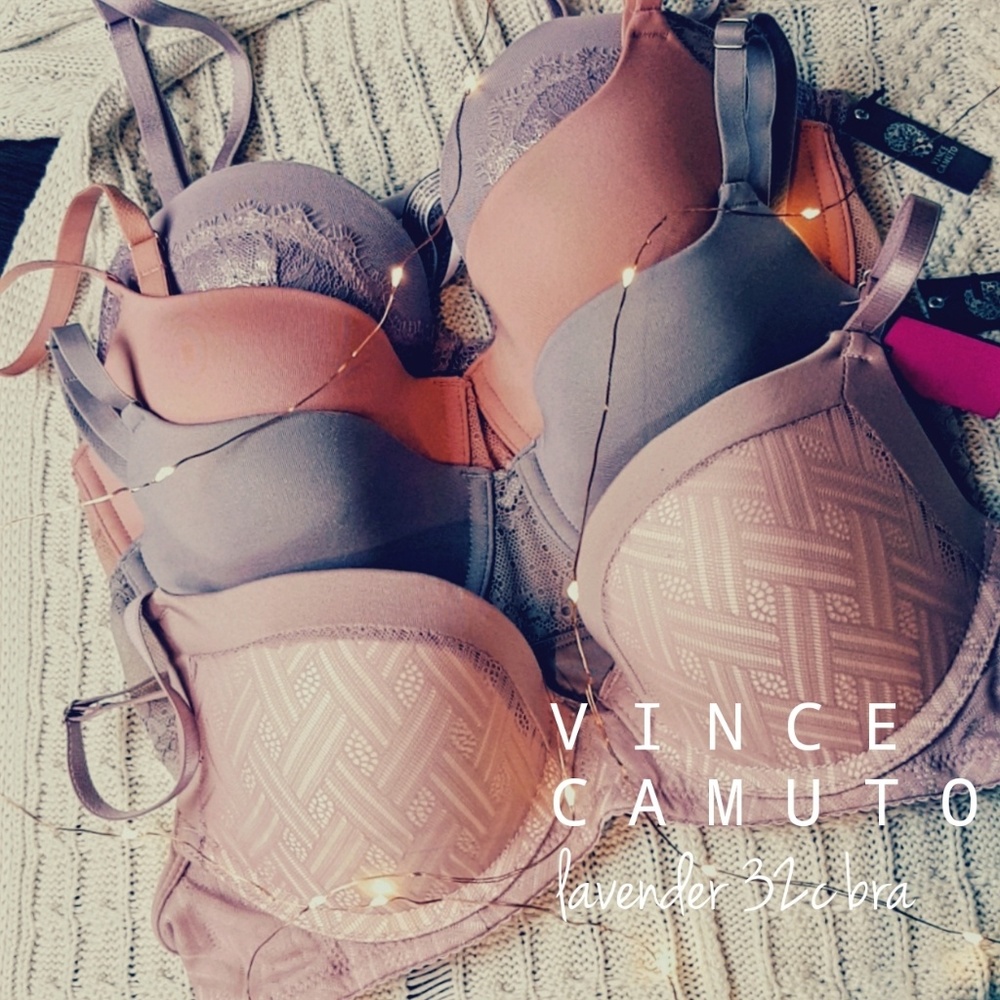 NWT Vince Camuto Mink Low Balconette Bra 32C